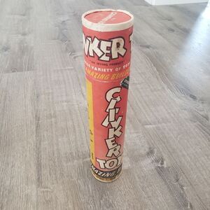 Vintage 50s Original Clinker Toy Building Set #1 Made In Australia Incomplete